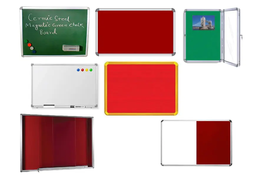 white board and green board 